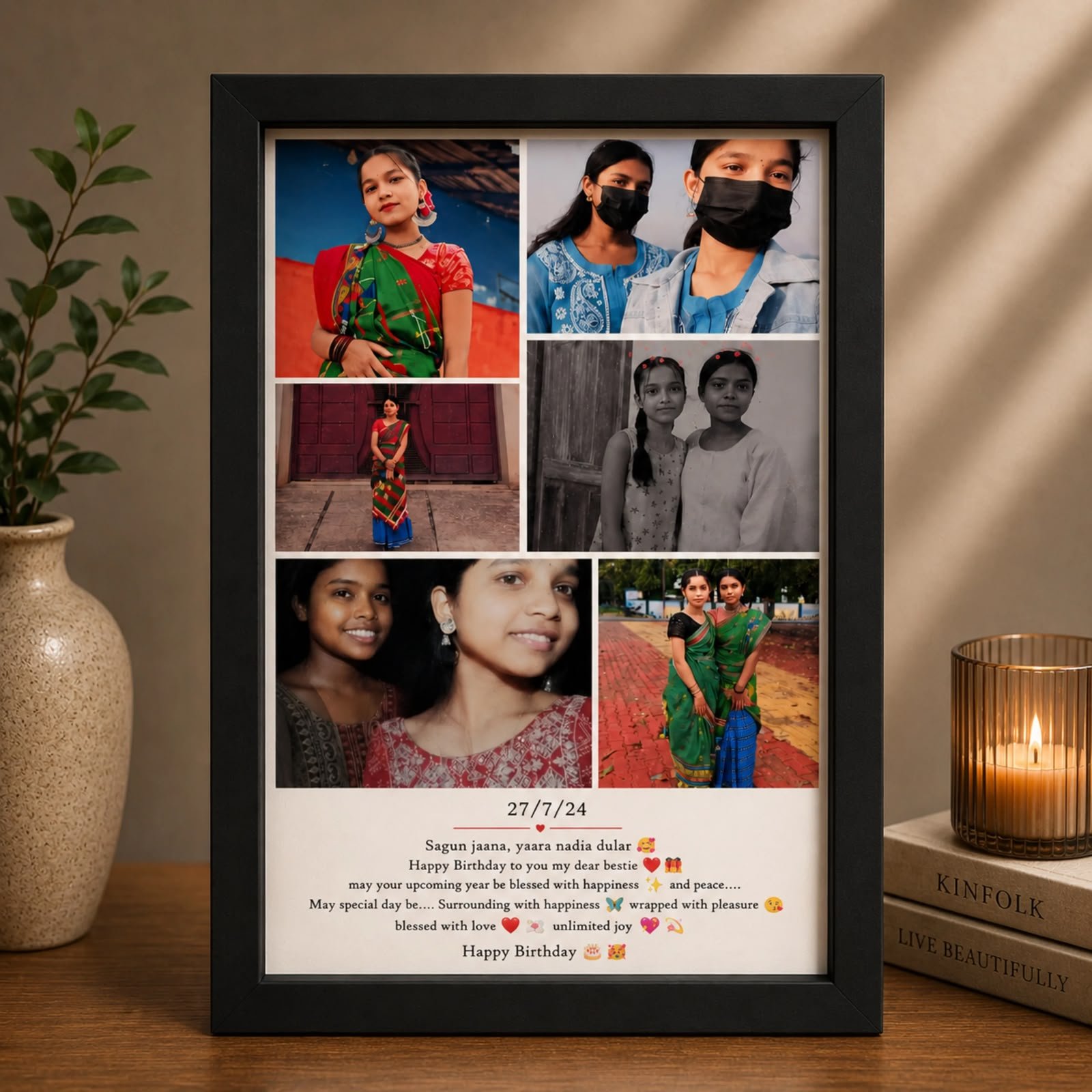 Birthday Photo Collage Frame