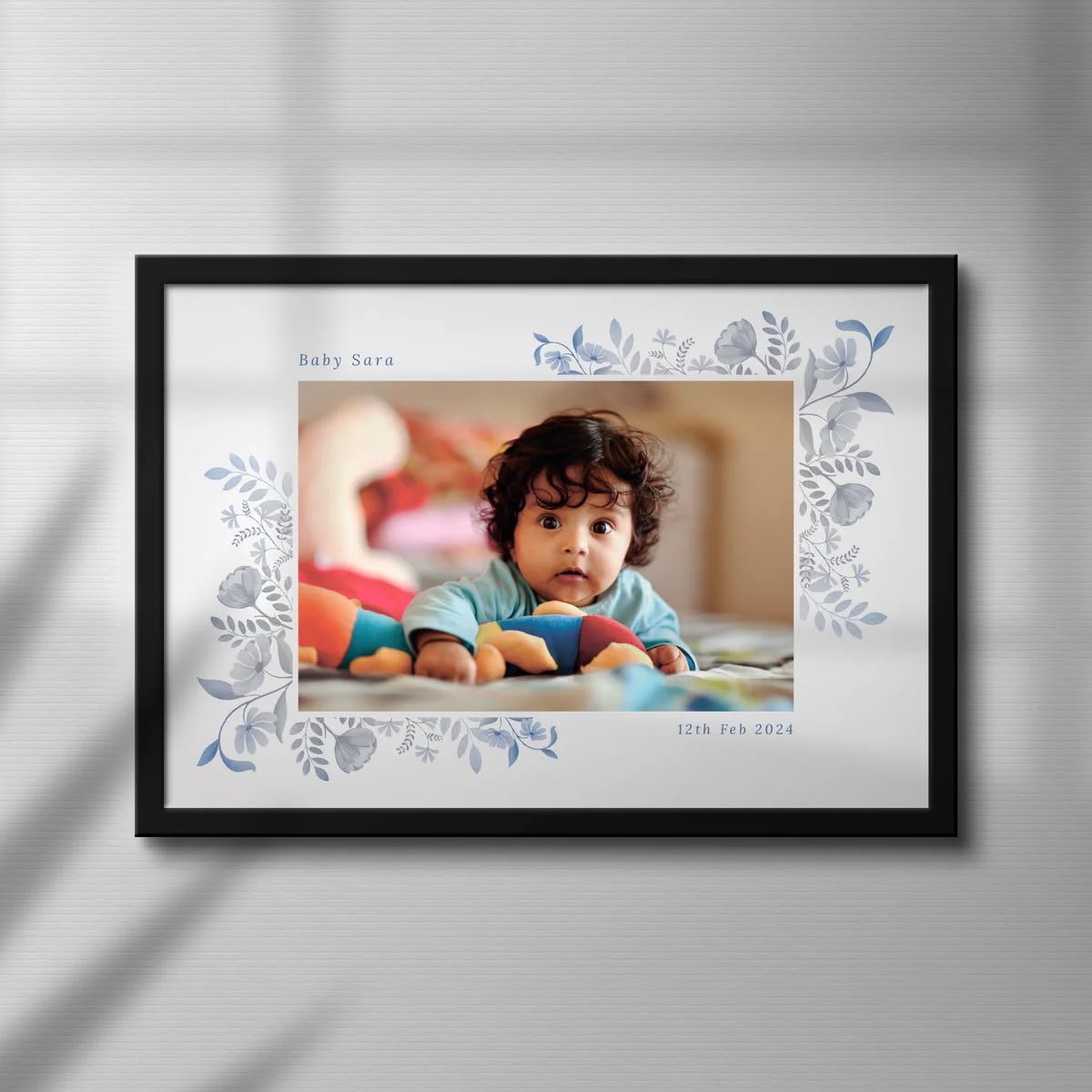 Baby Name & Date Frame